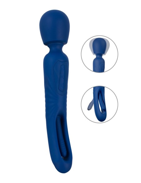 Vibro Wand réversible avec langue vibrante - Sweet Smile